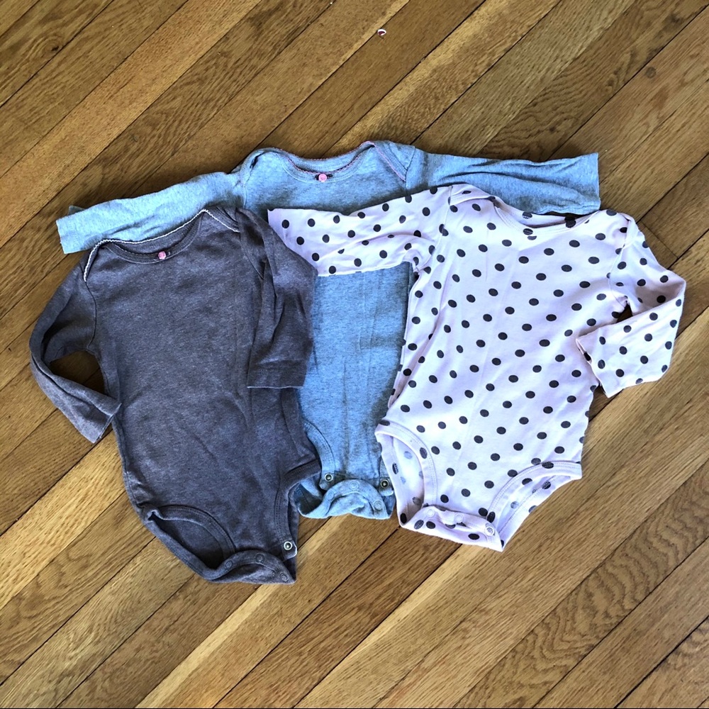 Carters girls long sleeve Onesies